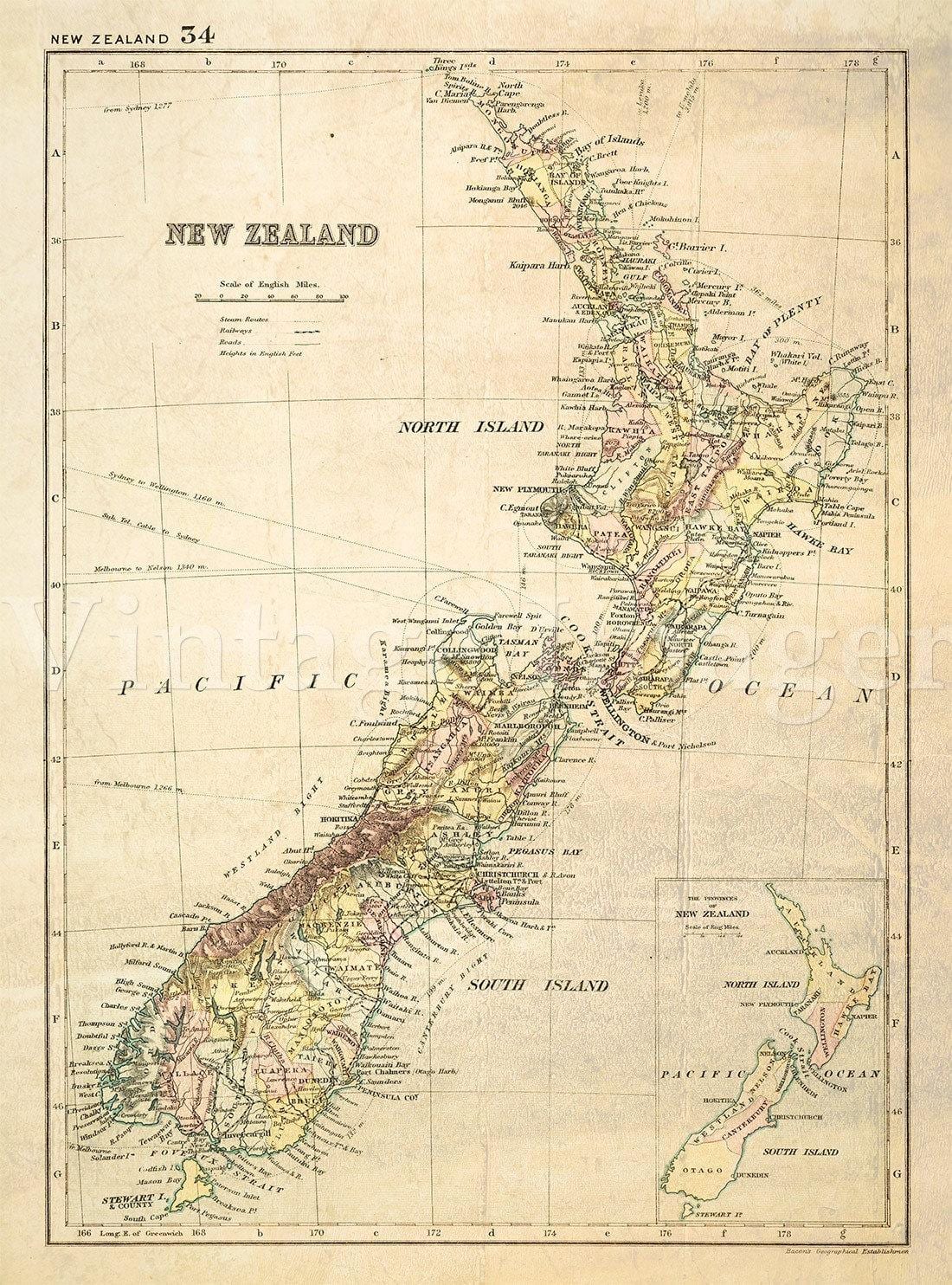 Mapa zaharra zeelanda berria