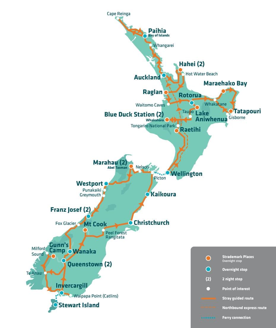 zeelanda berria erakarpen mapa