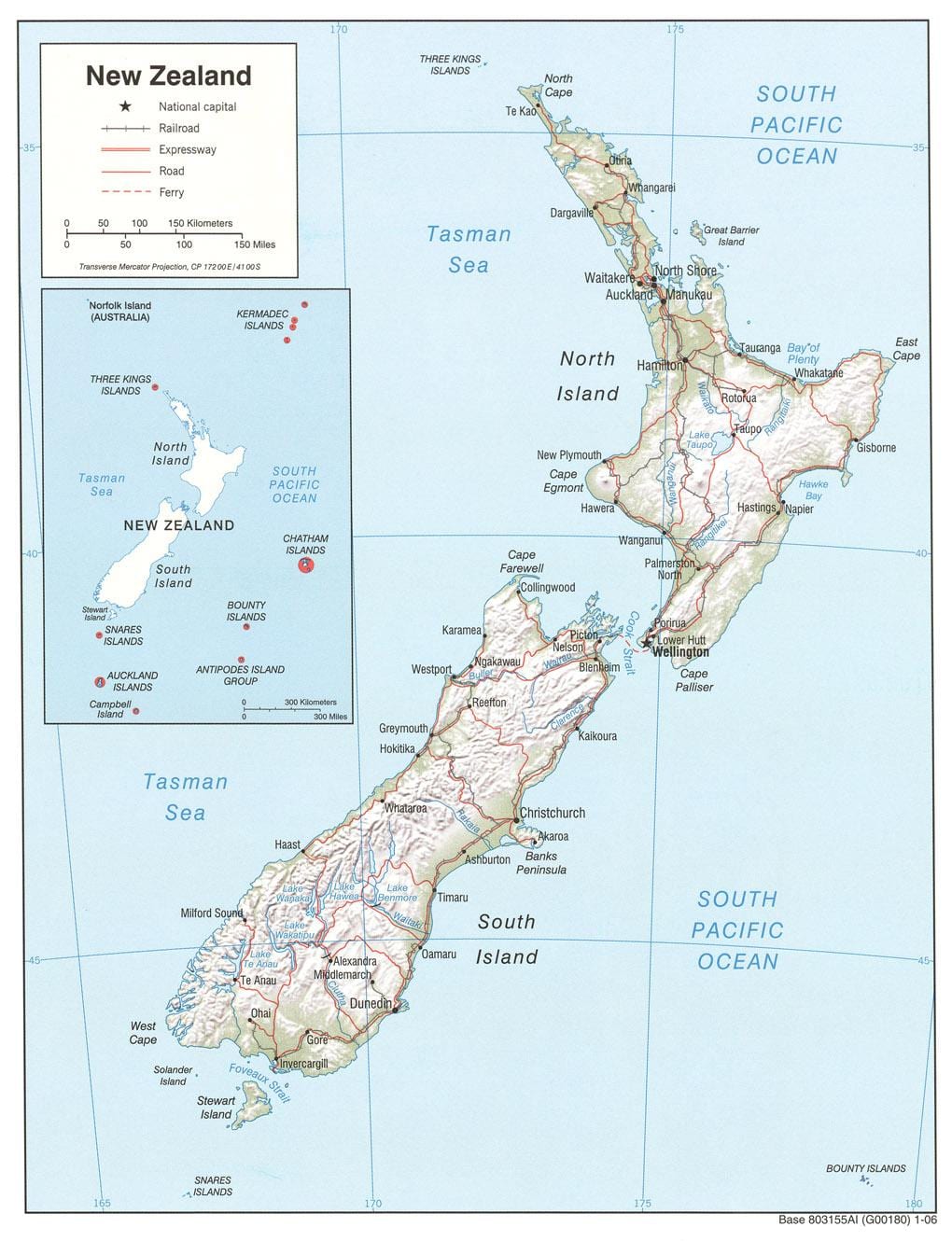 zeelanda berria ibaien mapa