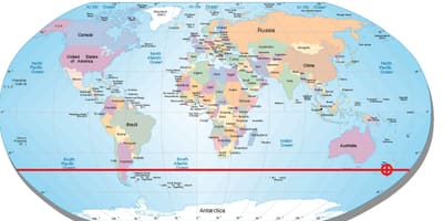 Mapa zeelanda berria latitudea