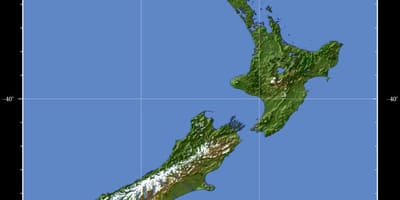 Zeelanda berria lurra mapa