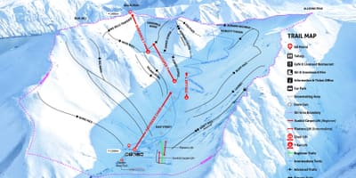 Zeelanda berria eski-estazioak mapa