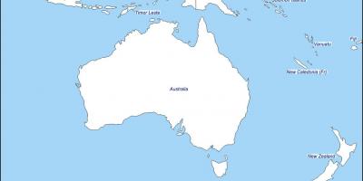 Eskema-mapa australia eta zeelanda berria
