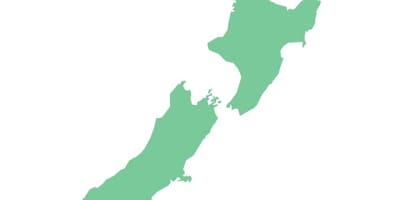 Zeelanda berriko mapa, eskema bektorea